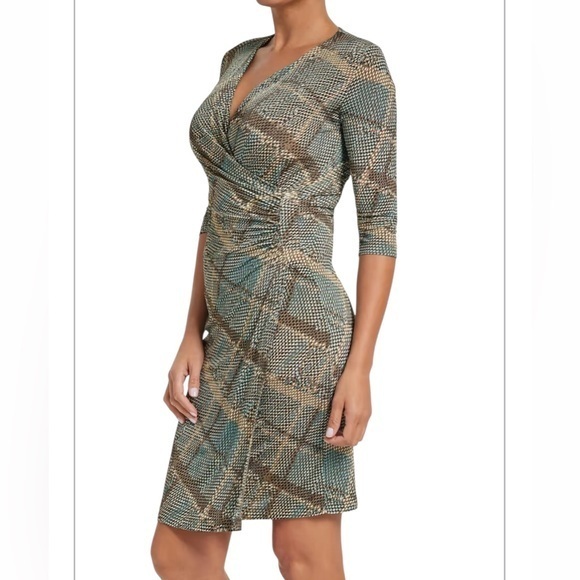 Anatomie Dresses & Skirts - Anatomie Printed Marine Dress in Reptile Plaid S